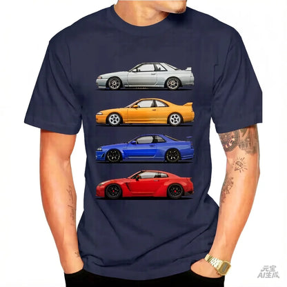 Skyline Car Cotton Shirt