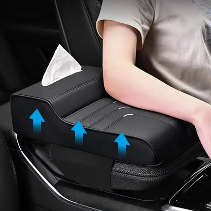 Car Armrest Box Pad – Memory Foam & Leather, Thickened, 8 Colors