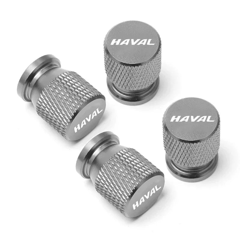 CNC Aluminum Tire Valve Stem Caps – Set of 4 | 7 Colors