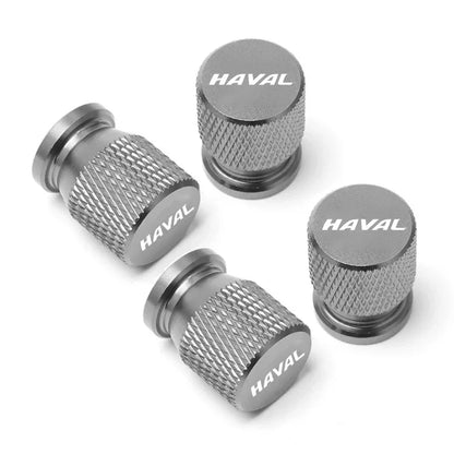 CNC Aluminum Tire Valve Stem Caps – Set of 4 | 7 Colors