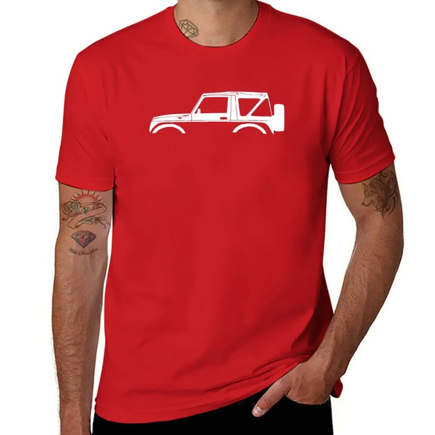 Car Silhouette Graphic T-Shirt – Oversized Cotton Tee