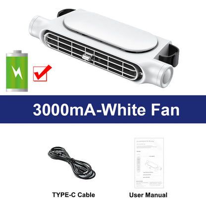 Car Seat Cooling Fan – USB 5V | 3 Speeds | Optional 3000mAh Battery