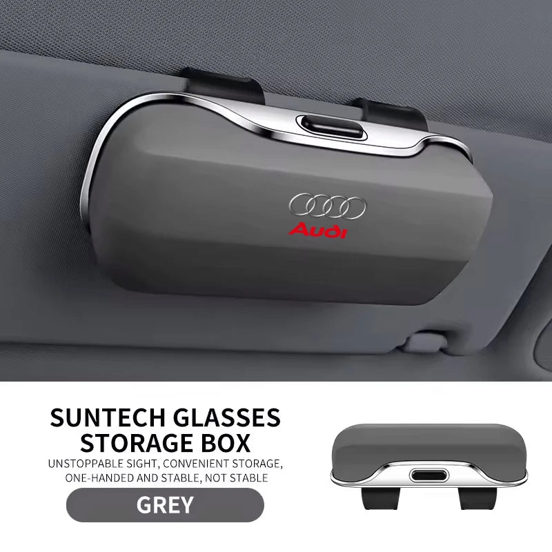 Car Sun Visor Glasses Case – ABS Eyeglasses Box Clip Holder