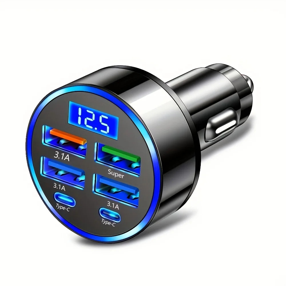 6-Port USB Car Charger