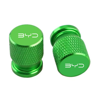 Chrome Aluminum Tire Valve Stem Caps – Set of 4 | 6 Colors