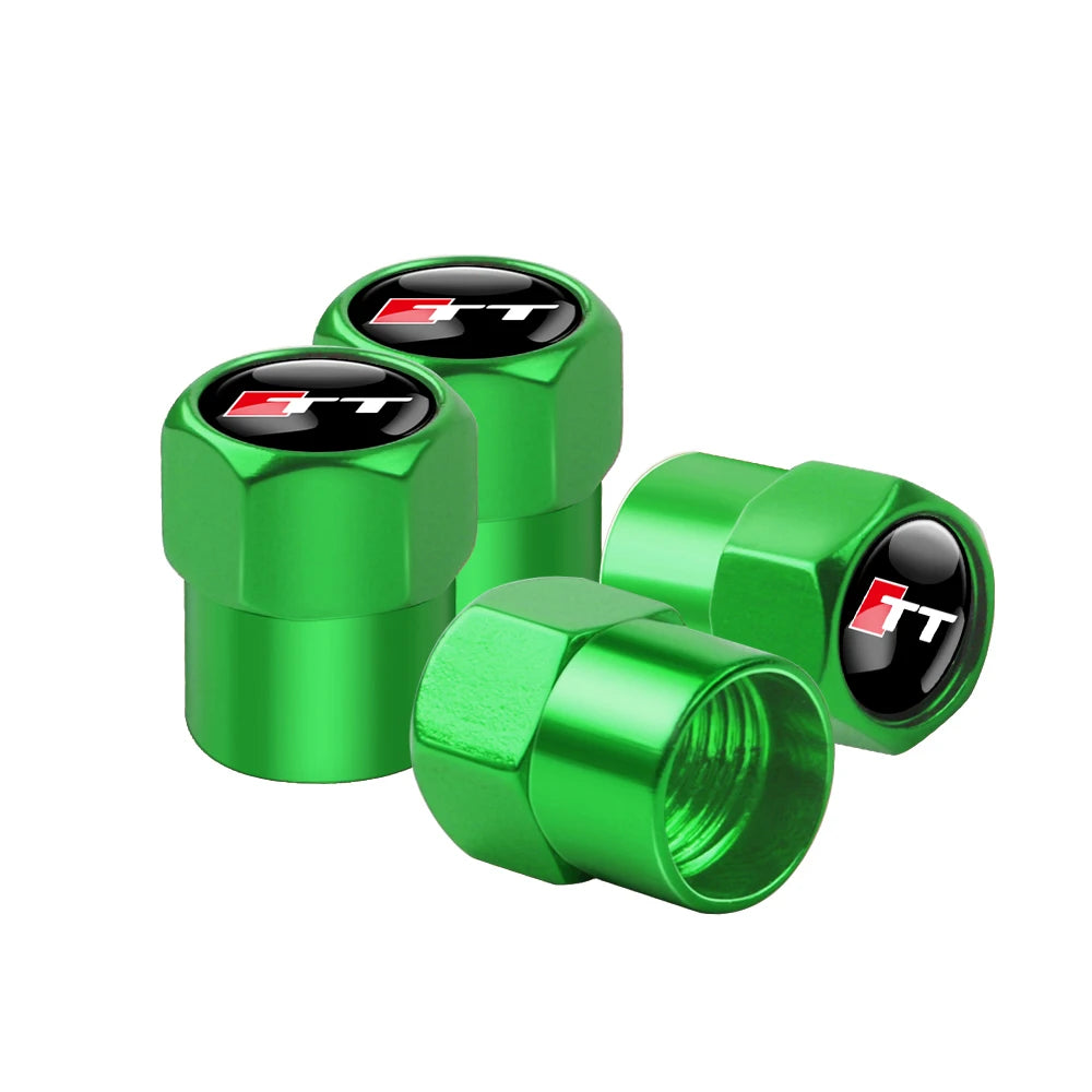 4Pcs Metal Valve Cap Sline Style