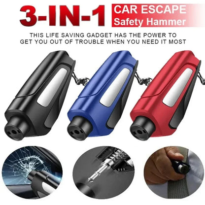 Car Emergency Escape Tool - Window Breaker & Belt Cutter Keychain