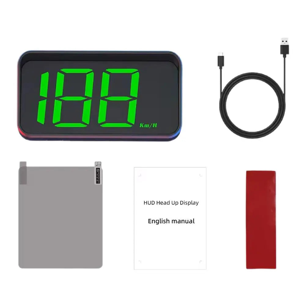 GPS HUD Windshield Projector – Digital Speedometer km/h Universal