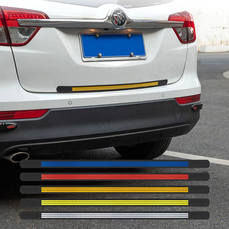 Car Rear Bumper Reflective Strip – Anti-Collision Rubber Trim (5 Colors)