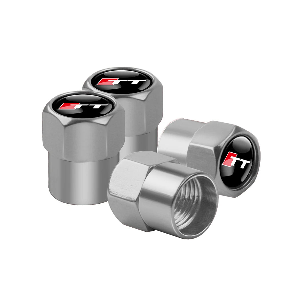 4Pcs Metal Valve Cap Sline Style