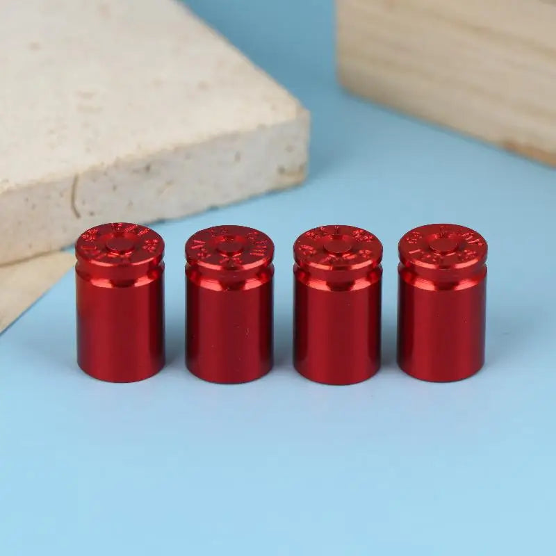 Aluminum Alloy Tire Valve Stem Caps Set of 4 | Universal Fit