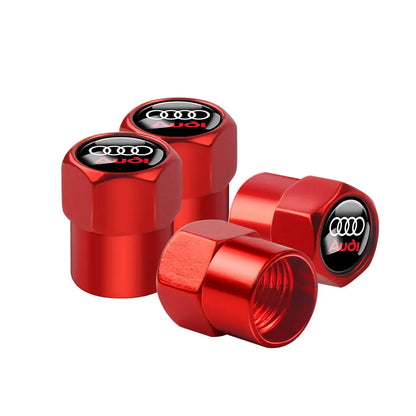 4Pcs Metal Valve Cap Sline Style