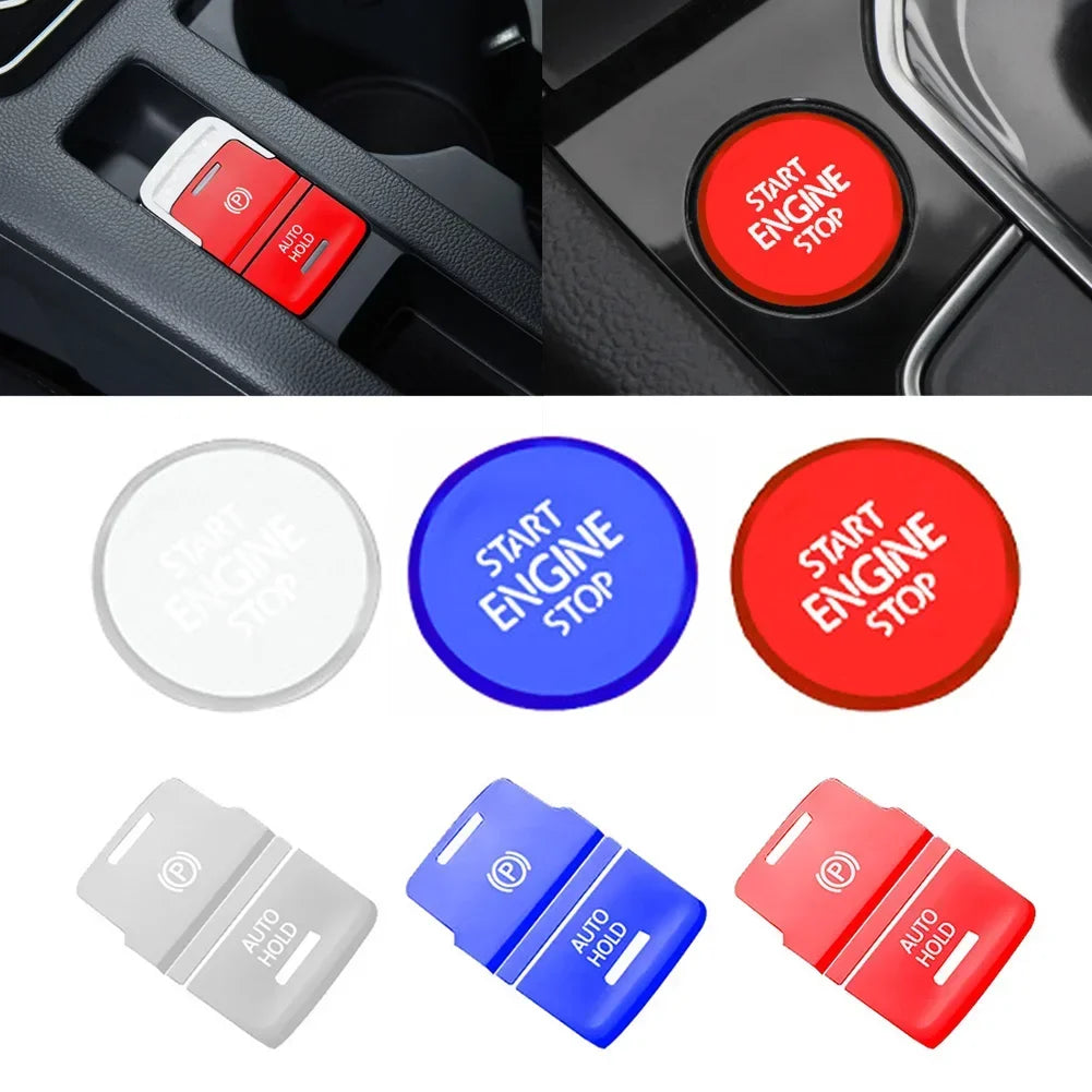 Aluminum Handbrake & Auto Hold Button Cover – Center Console Trim