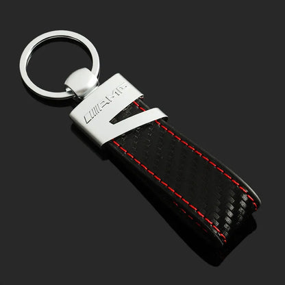 High Quality Metal Leather AMG Keychain
