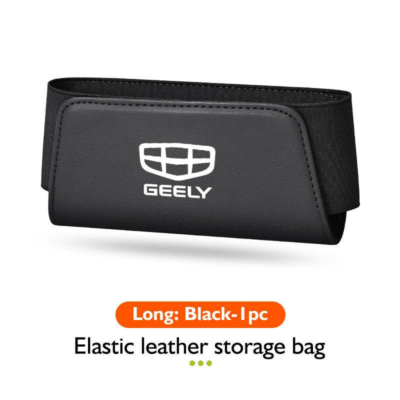 Car Seat Side Pocket Storage Bag – Elastic Leather Organizer