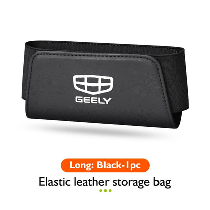 Car Seat Side Pocket Storage Bag – Elastic Leather Organizer