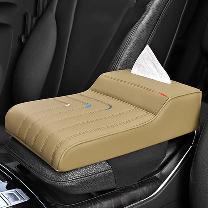 Car Armrest Box Pad – Memory Foam & Leather, Thickened, 8 Colors