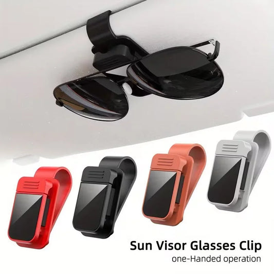 Car Sun Visor Sunglasses Clip Holders – Eyeglasses & Card Organizer