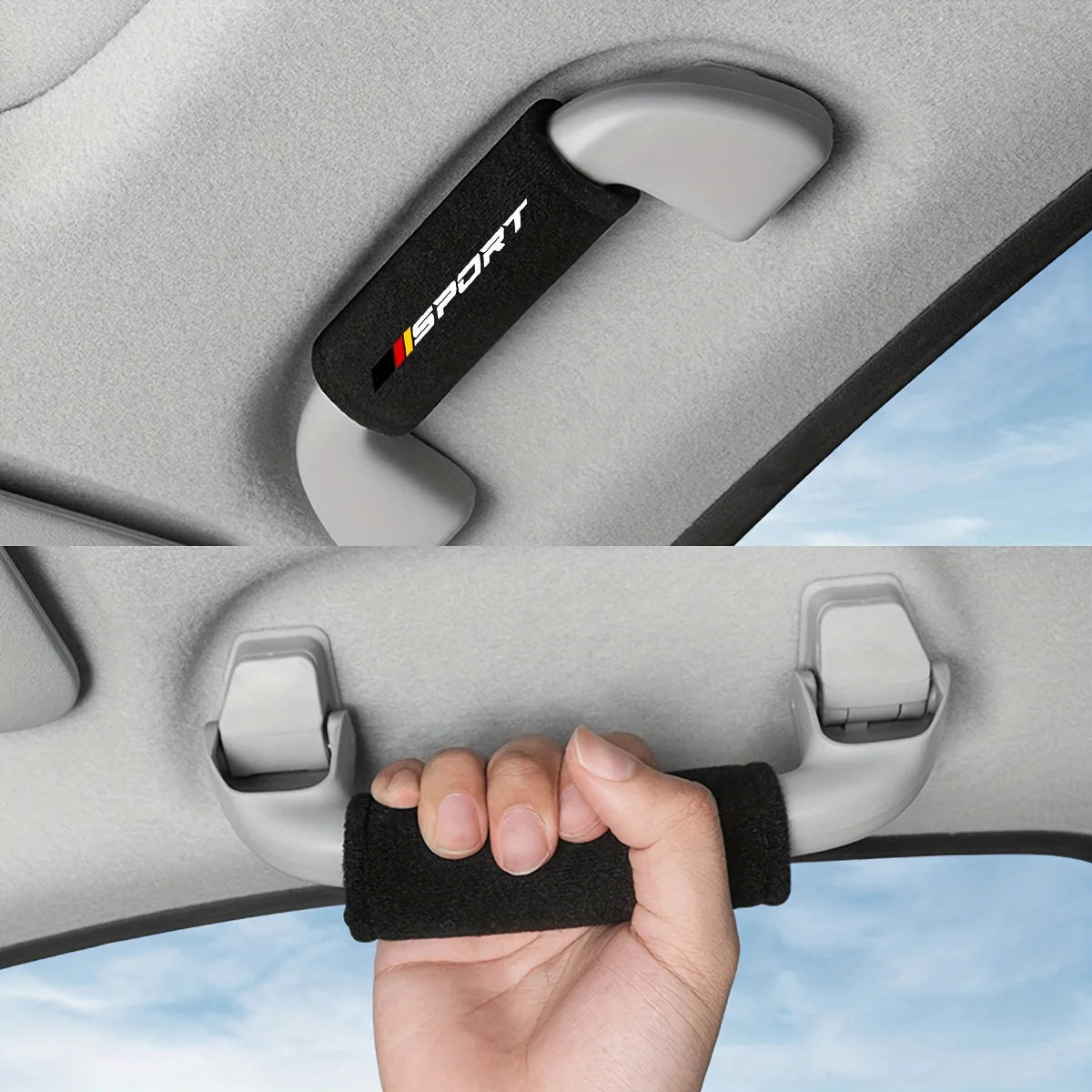 Plush Car Door Handle Cover | Soft Armrest Protector