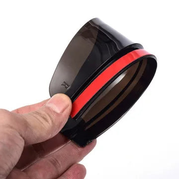 Car Rearview Mirror Rain Cover – Carbon Fiber PVC Eyebrow Protector (2pcs)
