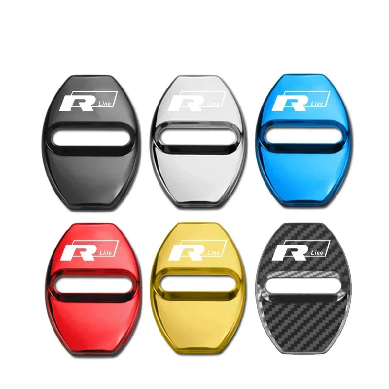Car Door Lock Protection Covers - Set of 4 with Logo Options