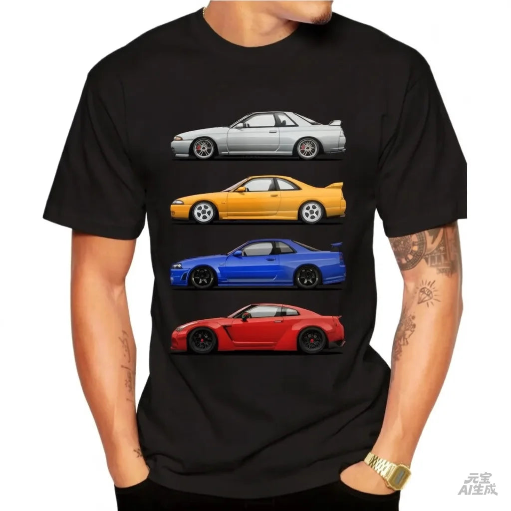 Skyline Car Cotton Shirt