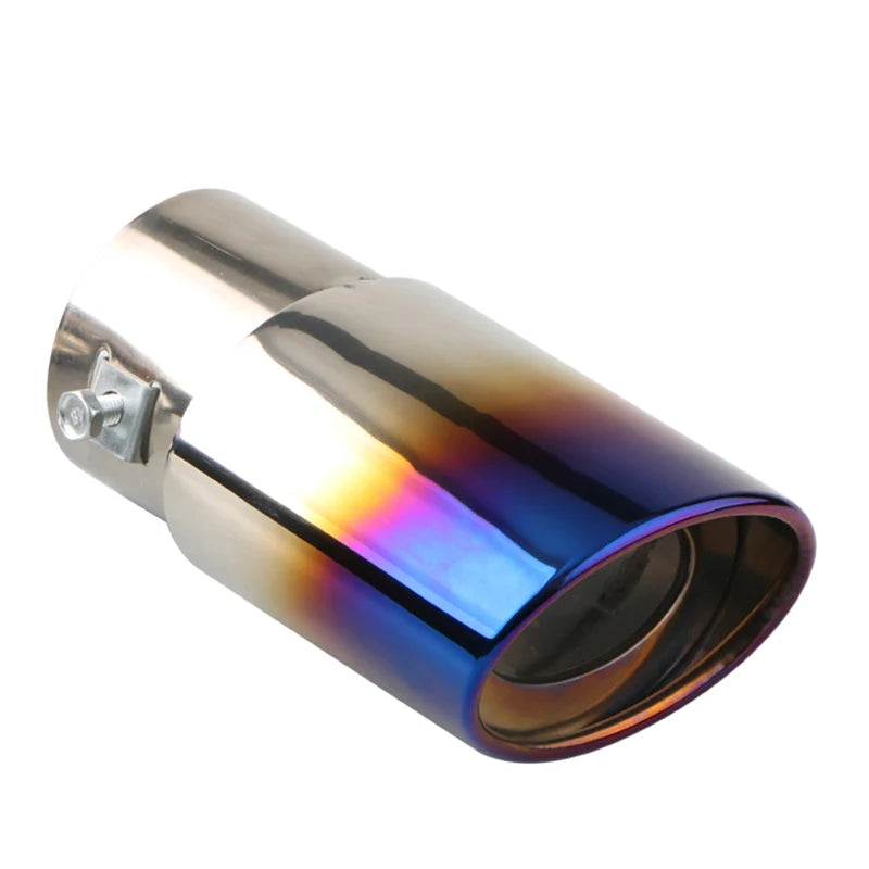 Stainless Steel Exhaust Muffler Tip - 2.5" Inlet Chrome & Color Finish