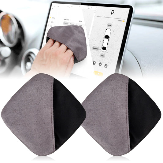 Car Screen Cleaner Microfiber Cloth – Dual-Side, Reusable, 2pcs