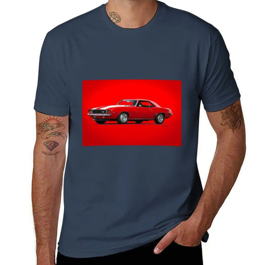 Classic Muscle Car Graphic T-Shirt | Novelty Print Cotton Tee
