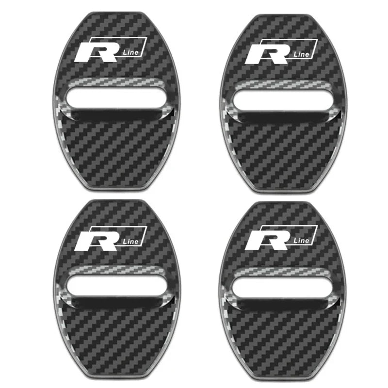 Car Door Lock Protection Covers - Set of 4 with Logo Options