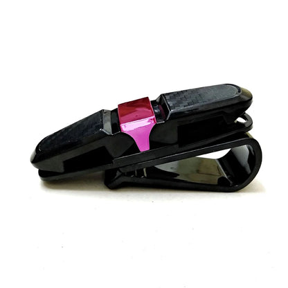 Sun Visor Glasses Holder Clip – Multifunctional Car Sunglasses & Card Organizer