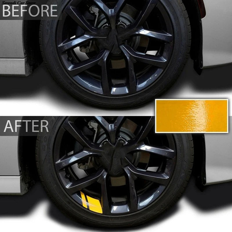 Reflective Car Wheel Hub Decal Stickers – 6 Pcs Rim Decals