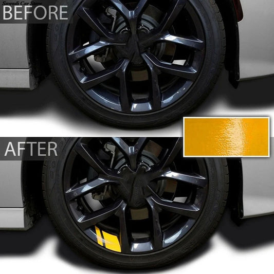 Reflective Car Wheel Hub Decal Stickers – 6 Pcs Rim Decals