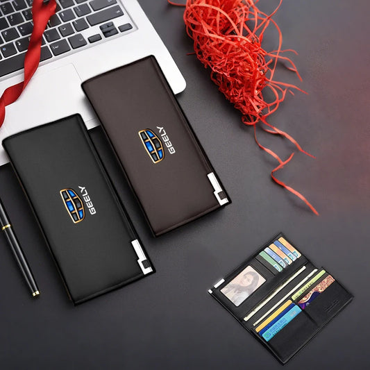 Men's Long Wallet Card Holder – Multi-Pocket Clutch Bag