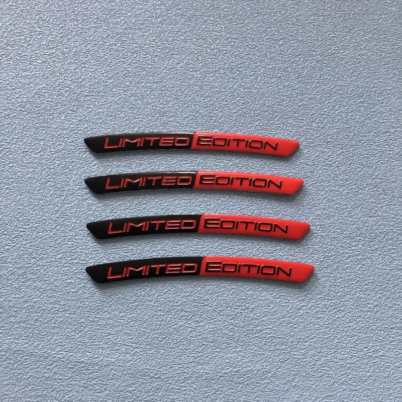 Aluminum Car Wheel Hub Sticker Decal – Tire Rim Strip (Set of 4)
