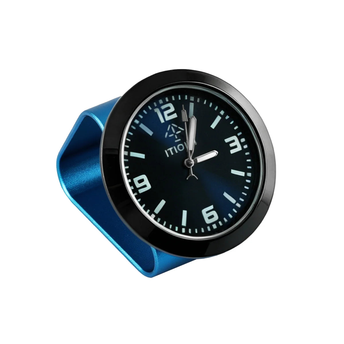 Luminous Mini Car Dashboard Clock – Quartz Analog Air Vent Mount