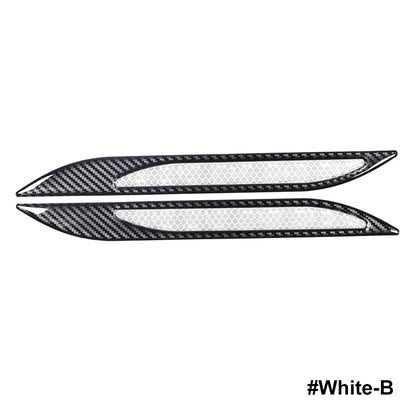 Carbon Fiber Bumper Protector Reflective Strips – Anti-Scratch Warning Stickers (2 pcs)