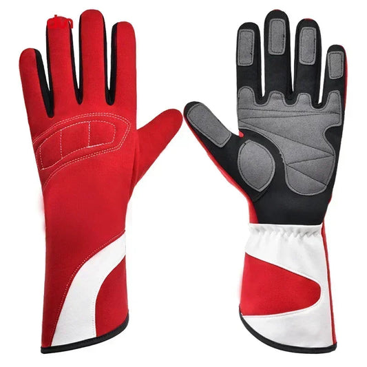 Karting Racing Gloves – Full Finger, Silicone Non-Slip, SBR Palm