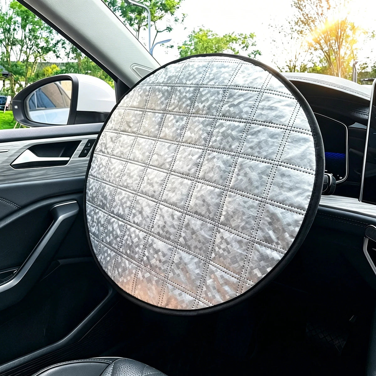Car Steering Wheel Sun Shade Cover – UV & Heat Protection