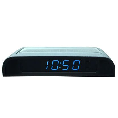 Solar Car Clock Stick-On Digital Watch 24H Auto Brightness