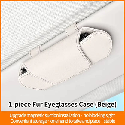 Magnetic Car Glasses Case | Sun Visor Holder