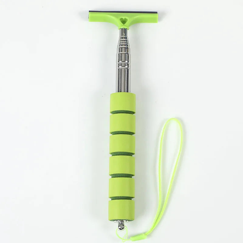 Car Rearview Mirror Wiper – Telescopic Glass & Mist Cleaner Scraper (21–98cm)