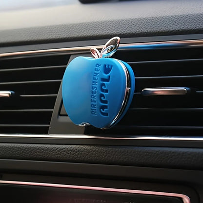 Apple-Shaped Car Air Freshener | Floral Fragrance Vent Clip