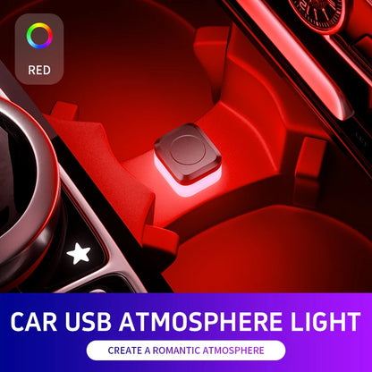 Car USB LED Atmosphere Light – Plug & Play Interior Mood Lamp 5V