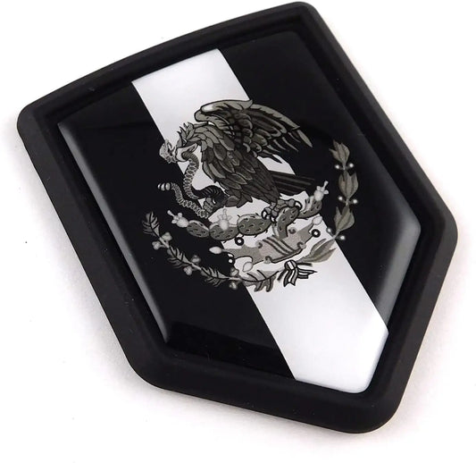 3D Mexico Flag Shield Car Emblem
