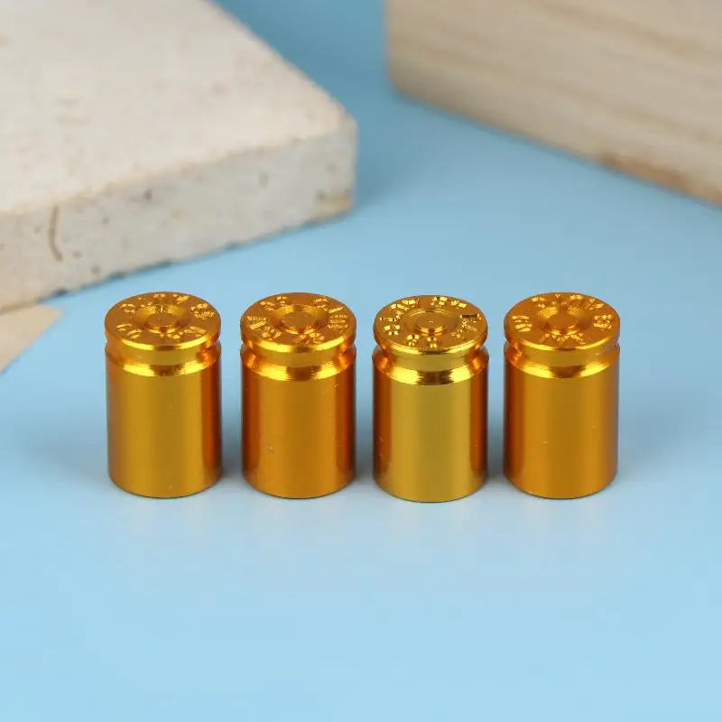 Aluminum Alloy Tire Valve Stem Caps Set of 4 | Universal Fit