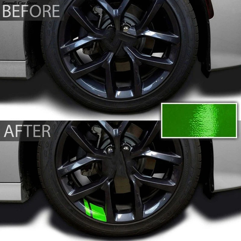 Reflective Car Wheel Hub Decal Stickers – 6 Pcs Rim Decals