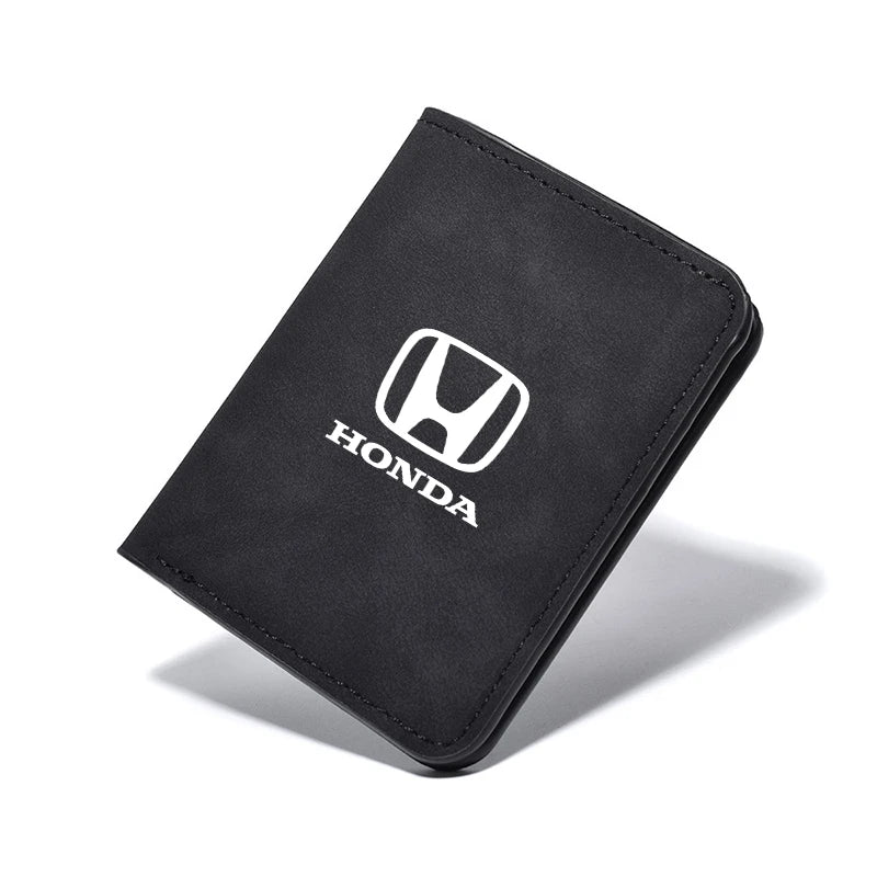 Driver License Cover & Credit Card Wallet Holder – Leather ID Clip