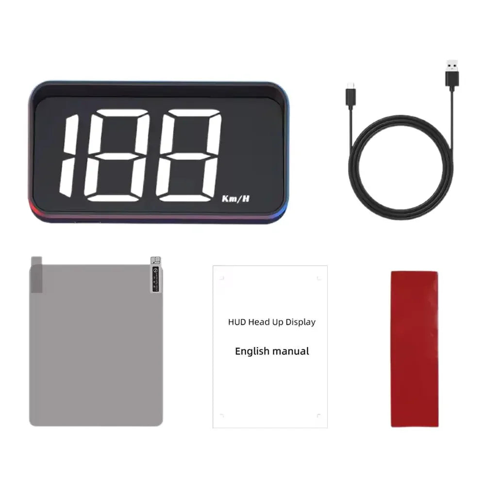 GPS HUD Windshield Projector – Digital Speedometer km/h Universal