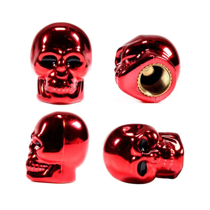 4PCS Set Skull Style Valve Cap